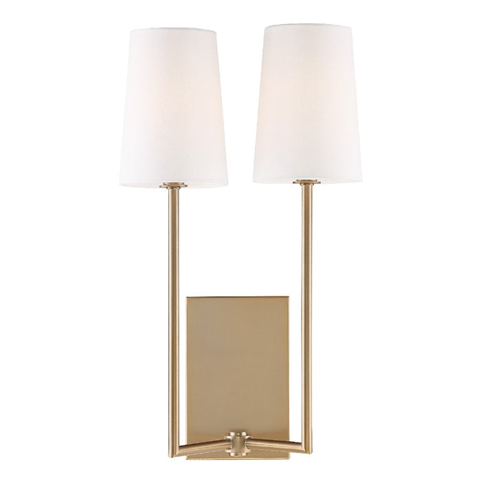 Crystorama Lena  Wall Mount, Vibrant Gold