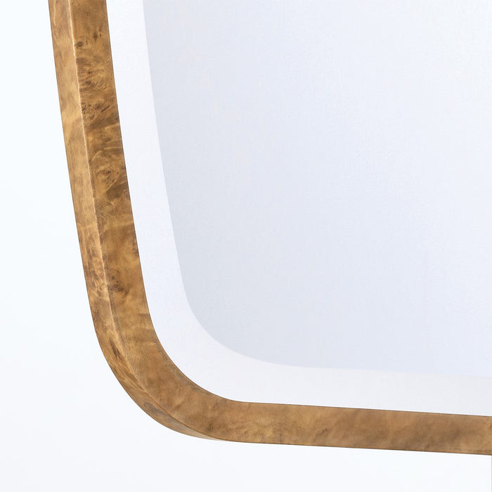 Crystorama Lindee 24" Mirror, Wood Veneer