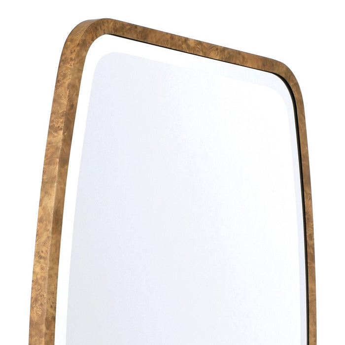 Crystorama Lindee 24" Mirror, Wood Veneer