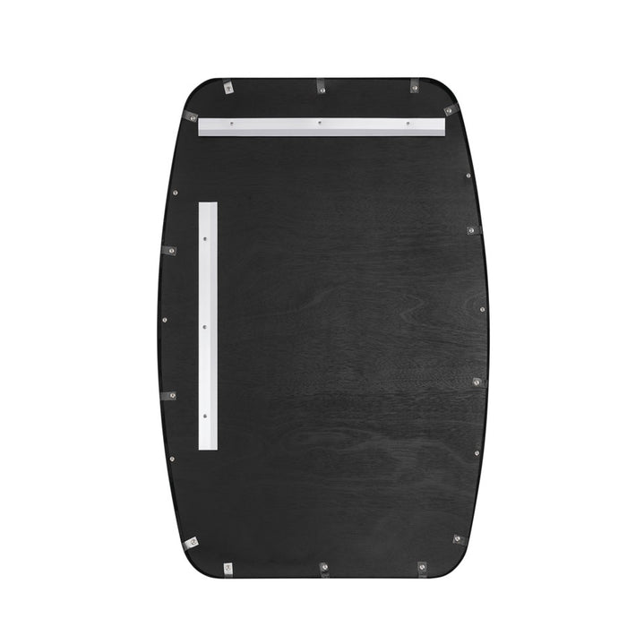 Crystorama Lindee 24" Mirror, Wood Veneer