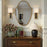 Crystorama Lindee 28" Mirror, Antique Gold