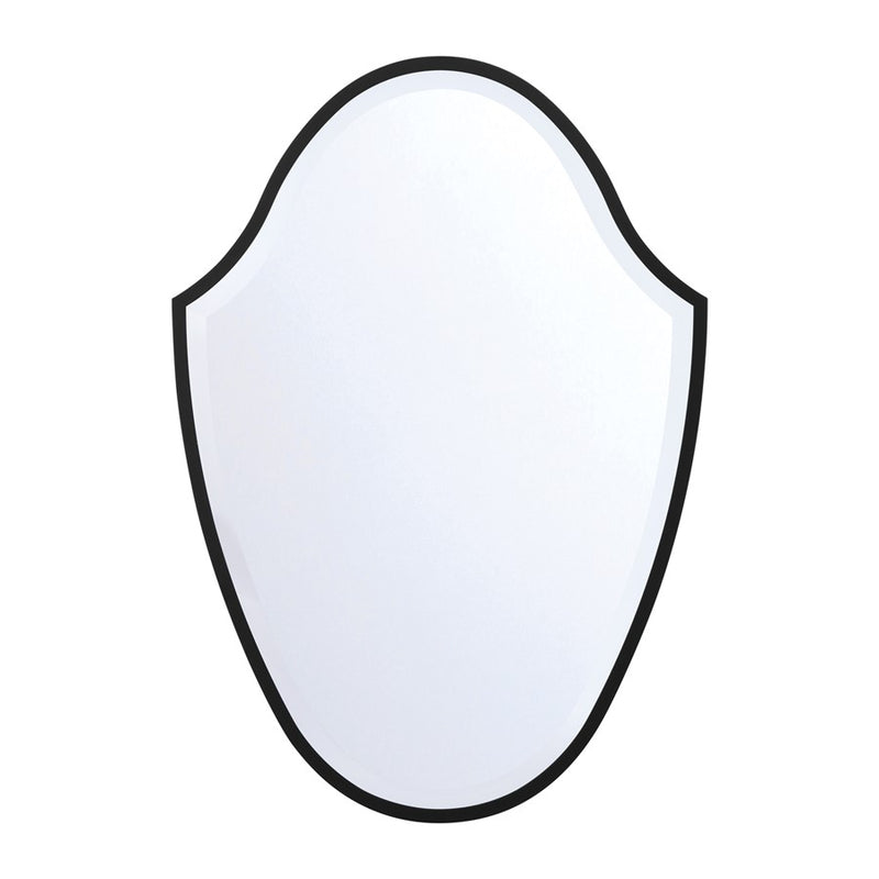 Crystorama Lindee 28" Mirror, Matte Black