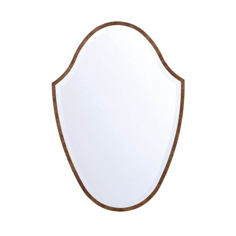 Crystorama Lindee 28" Mirror, Wood Veneer