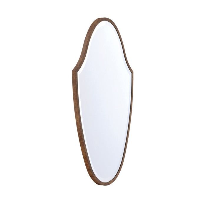 Crystorama Lindee 28" Mirror, Wood Veneer