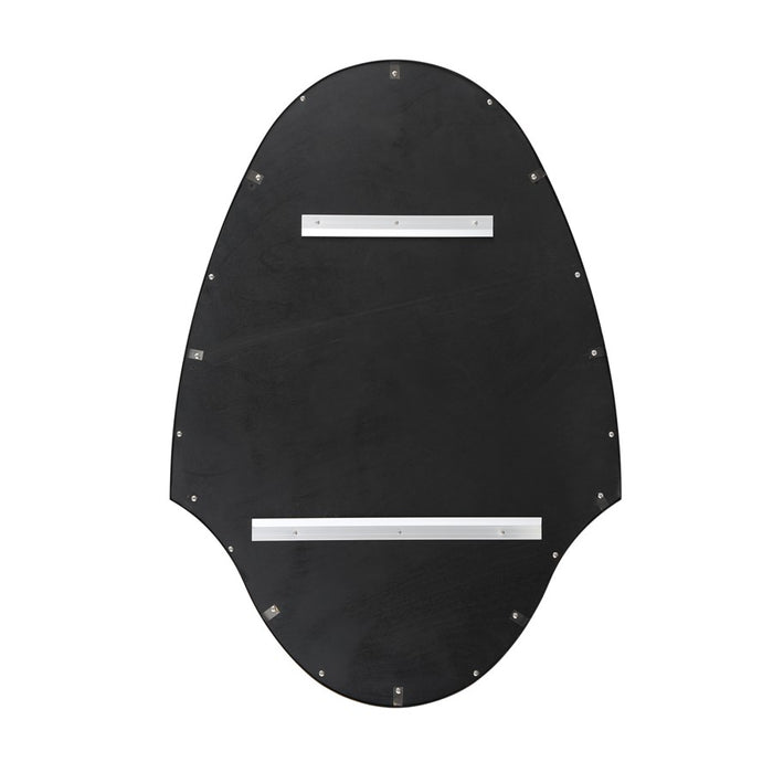 Crystorama Lindee 28" Mirror, Wood Veneer