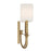 Crystorama Lloyd 2 Light Sconce, Aged Brass/White