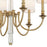 Crystorama Lloyd 6 Light Chandelier, Aged Brass/White