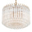 Crystorama Lofton 5 Light Chandelier, Aged Brass