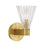 Crystorama Lotus 1 Light 5.5" Sconce, Luxe Gold/Clear - LOT-701-LG
