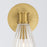 Crystorama Lotus 1 Light 5.5" Sconce, Luxe Gold/Clear