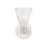 Crystorama Lotus 1 Light 5.5" Sconce, Polished Nickel/Clear