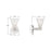 Crystorama Lotus 1 Light 5.5" Sconce, Polished Nickel/Clear