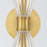 Crystorama Lotus 2 Light 5.5" Sconce, Luxe Gold/Clear
