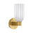 Crystorama Lotus 1 Light 5" Sconce, Luxe Gold/White