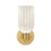 Crystorama Lotus 1 Light 5" Sconce, Luxe Gold/White