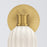 Crystorama Lotus 1 Light 5" Sconce, Luxe Gold/White