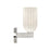 Crystorama Lotus 1 Light 5" Sconce, Polished Nickel/White