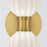 Crystorama Lotus 2 Light 5" Sconce, Luxe Gold/White