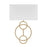 Crystorama Laurel 2 Light Sconce, Vibrant Gold/White