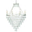 Crystorama Lucille Chandelier, Antique Silver