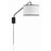 Crystorama Mallory 1 Light Task Sconce, Matte Black
