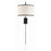 Crystorama Mallory 1 Light Task Sconce, Matte Black