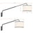 Crystorama Mallory 1 Light Task Sconce, Matte Black