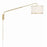 Crystorama Mallory 1 Light Task Sconce, Soft Brass