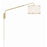Crystorama Mallory 1 Light Task Sconce, Soft Brass