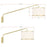 Crystorama Mallory 1 Light Task Sconce, Soft Brass