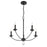 Crystorama Mila Chandelier, Black