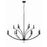 Crystorama Mila 15 Light Chandelier, Black