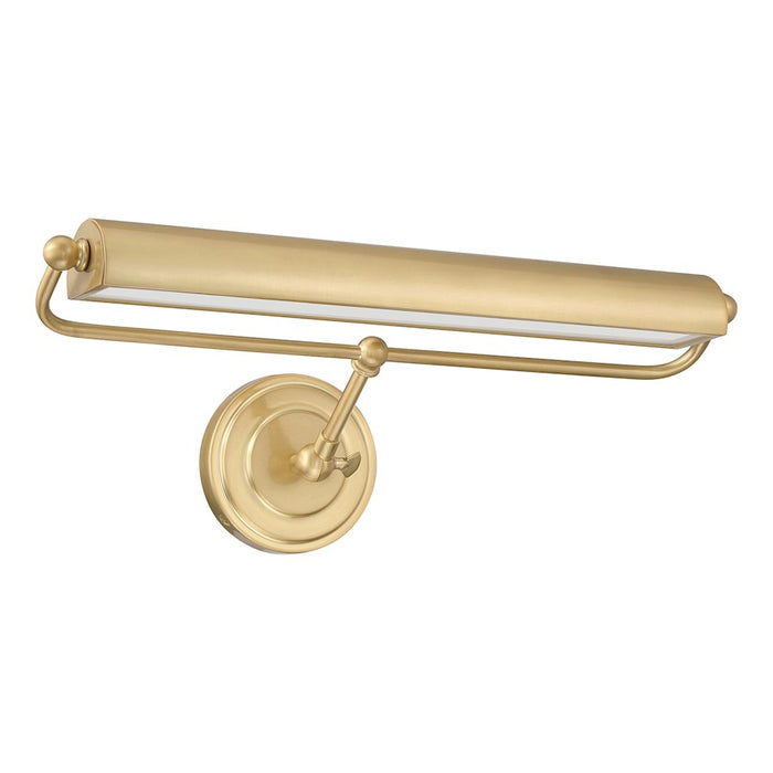 Crystorama Miller 1 Light Sconce, Aged Brass