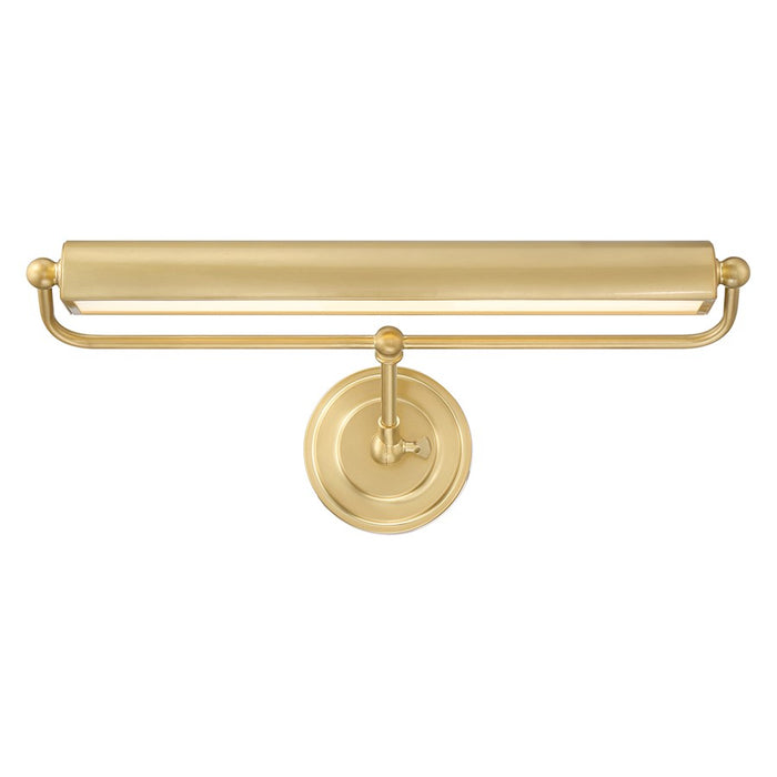 Crystorama Miller Integrated LED Picture Light, Aged Brass