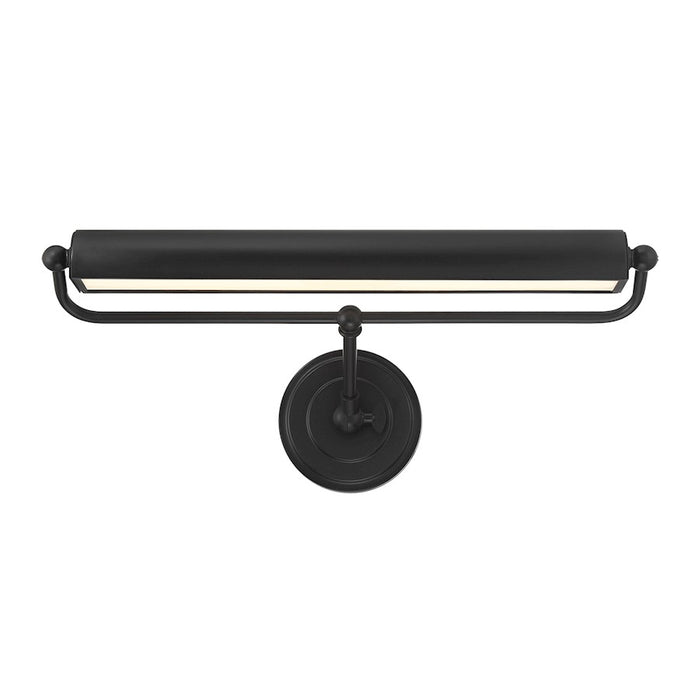 Crystorama Miller 1 Light Sconce, Matte Black