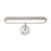 Crystorama Miller 1 Light Sconce, Polished Nickel