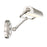 Crystorama Miller 1 Light Sconce, Polished Nickel