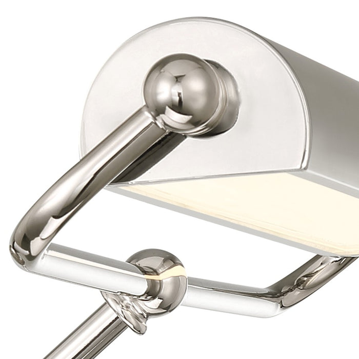 Crystorama Miller Integrated LED Picture Light, Polished Nickel