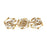 Crystorama Marselle 3 Light Sconce, Antique Gold
