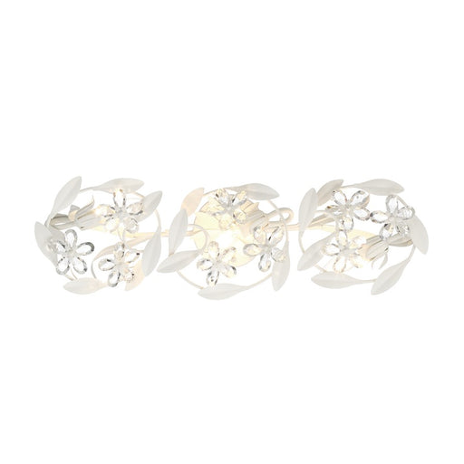Crystorama Marselle 3 Light Sconce, Matte White