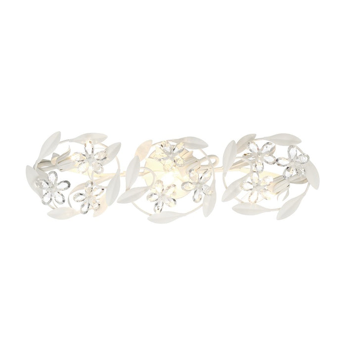 Crystorama Marselle 3 Light Sconce, Matte White