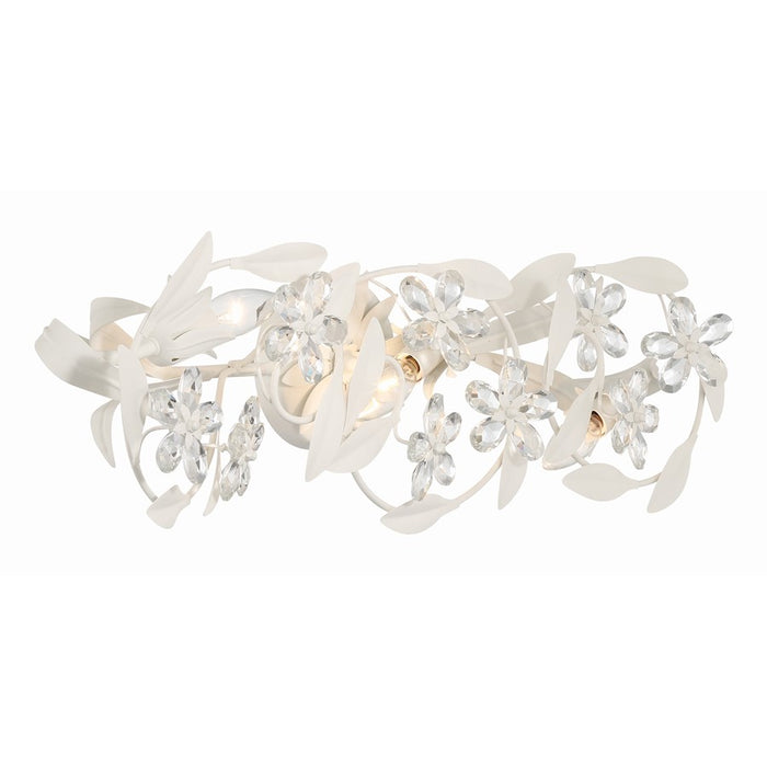 Crystorama Marselle 3 Light Sconce, Matte White
