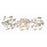 Crystorama Marselle 3 Light Sconce, Antique Silver