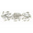 Crystorama Marselle 3 Light Sconce, Antique Silver