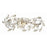 Crystorama Marselle 3 Light Sconce, Antique Silver