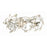 Crystorama Marselle 3 Light Sconce, Antique Silver