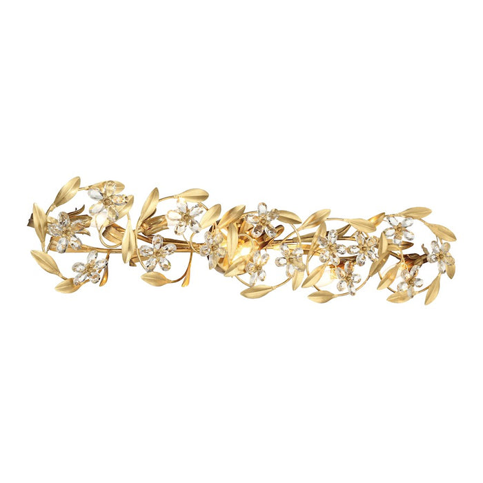 Crystorama Marselle 5 Light Sconce, Antique Gold