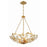 Crystorama Marselle 6 Light Chandelier, Antique Gold