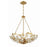 Crystorama Marselle 6 Light Chandelier, Antique Gold