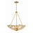 Crystorama Marselle 6 Light Chandelier, Antique Gold